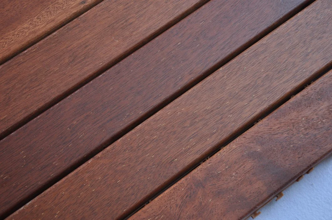 Natural Solid Merbau Wood Decking/Outdoor Decking/Hardwood DIY Deck Tile for Outdoor