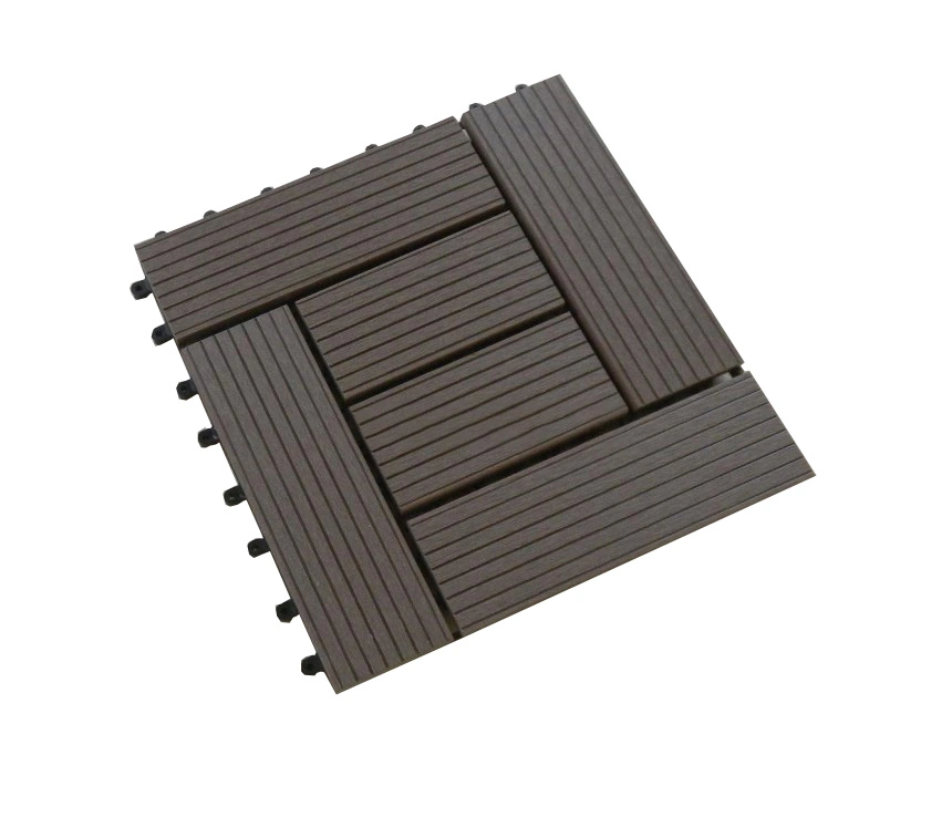 WPC DIY Interlocking Deck Tiles Composite Garden Patio Balcony Tiles