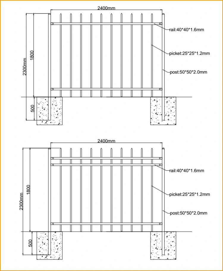 Customized Steel Galvanized Fence for Structural Warehouse