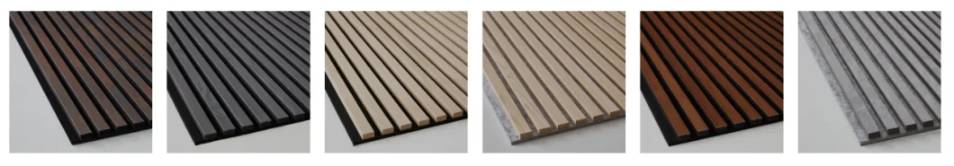 Wooden Slat & Pet Acoustic Panel for Wall and Ceiling Sound Absorption Solution